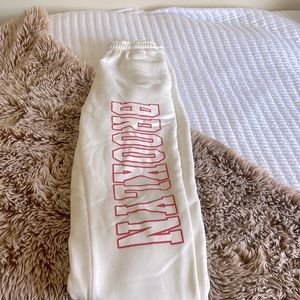 White sweatpants